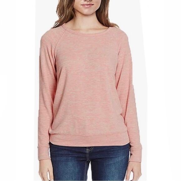Buffalo jeans pink blush sweater cozy hacci knit long sleeve top/shirt xxl plus - Picture 1 of 6